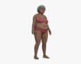 Mulher afro-americana sênior Modelo 3d