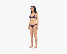 Asian Woman Modello 3D