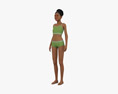 African-American Girl 3D модель