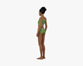 African-American Girl 3D модель