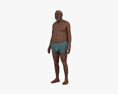 Senior African-American Man 3D модель