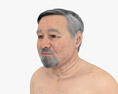 Senior Asian Man Modèle 3d