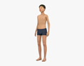 アジアの少年 3Dモデル