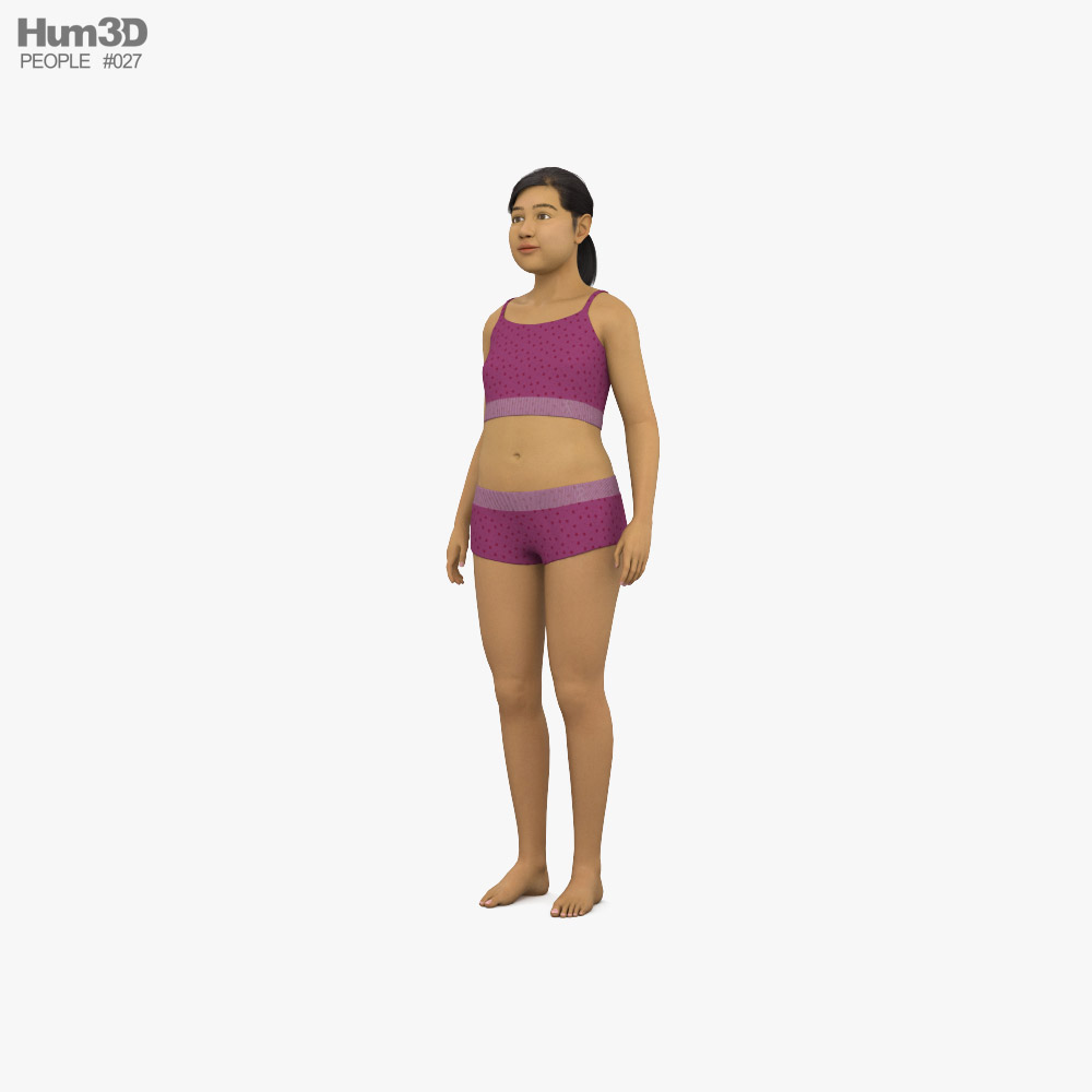 Middle Eastern Girl 3D model