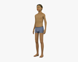 Middle Eastern Boy Modèle 3D