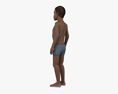 Kid Boy African-American 3d model