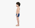 Kid Boy Asian 3d model