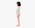 Kid Girl Asian 3D-Modell