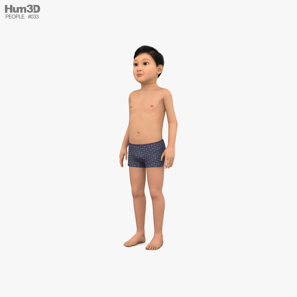 Kid Boy Middle Eastern 3D model