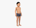 Kid Boy Middle Eastern 3D 모델 