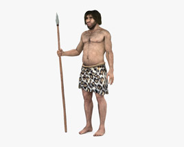 Neanderthal Caveman 3D model