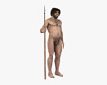 Neanderthal Caveman Modello 3D