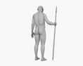 Neanderthal Caveman Modello 3D