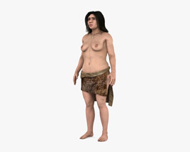 Neanderthal Cavewoman 3D model