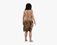 Neanderthal Cavewoman Modello 3D