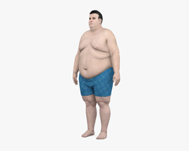 Homme gros Modèle 3D
