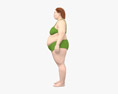 Толстая женщина 3D модель