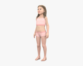 Ragazza bambina Modello 3D