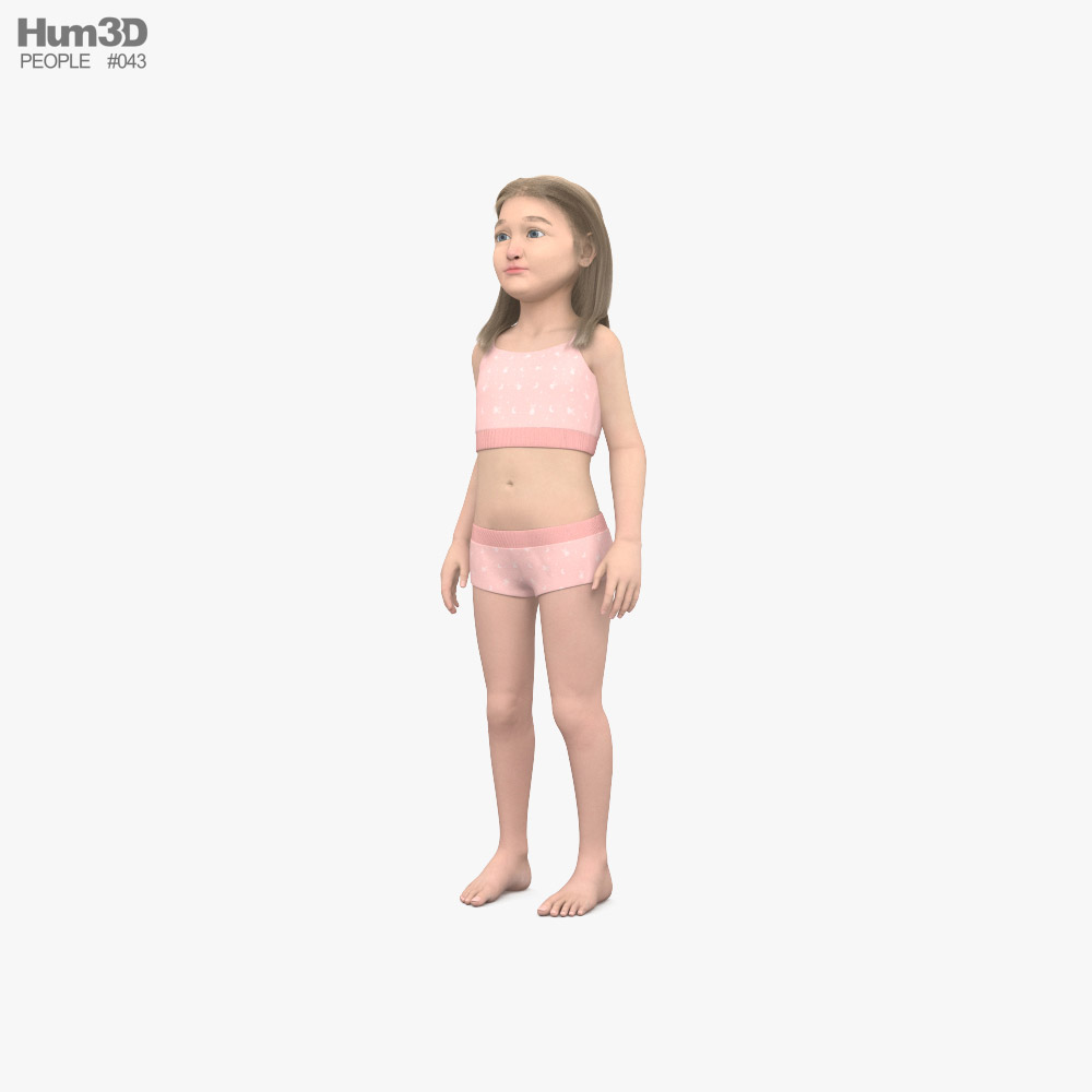 Child Girl 3D model