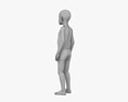 African-American Child Boy 3D-Modell