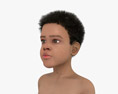 African-American Child Boy Modello 3D