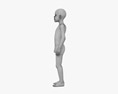African-American Child Boy 3D модель