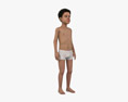African-American Child Boy 3d model