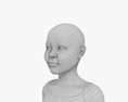 African-American Child Girl 3D模型