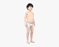 Middle Eastern Child Boy 3d model