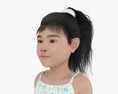 Middle Eastern Child Girl 3D-Modell