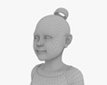 Middle Eastern Child Girl Modello 3D