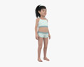 Middle Eastern Child Girl 3d model