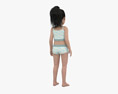 Middle Eastern Child Girl 3D 모델 
