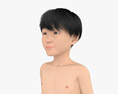 Asian Child Boy Modello 3D