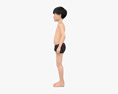Asian Child Boy Modèle 3d