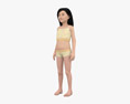Asian Child Girl 3D 모델 