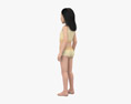 Asian Child Girl 3D 모델 