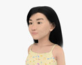 Asian Child Girl 3D模型