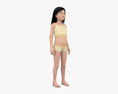 Asian Child Girl 3D-Modell