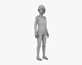 Asian Child Girl 3D модель