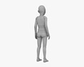 Asian Child Girl 3D модель