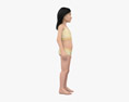 Asian Child Girl Modèle 3d