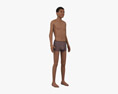 African-American Teenage Boy 3D模型