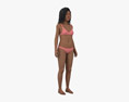 African-American Teenage Girl 3D-Modell