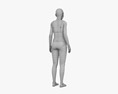 African-American Teenage Girl 3D-Modell