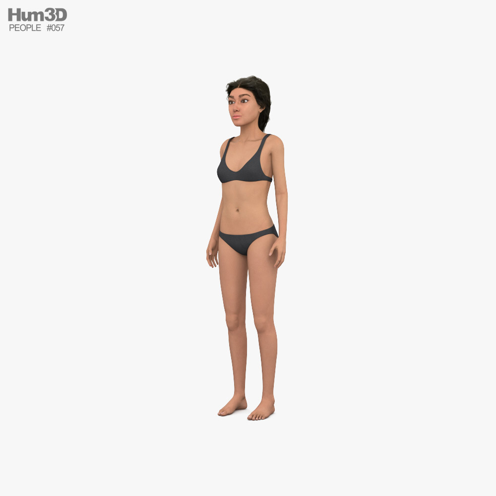 Middle Eastern Teenage Girl 3D-Modell