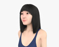 Asian Teenage Girl 3D модель