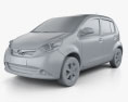 Perodua MyVi 2014 Modello 3D clay render