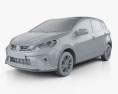 Perodua Myvi 2022 3d model clay render