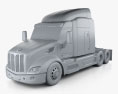 Peterbilt 579 Camión Tractor 2014 Modelo 3D clay render